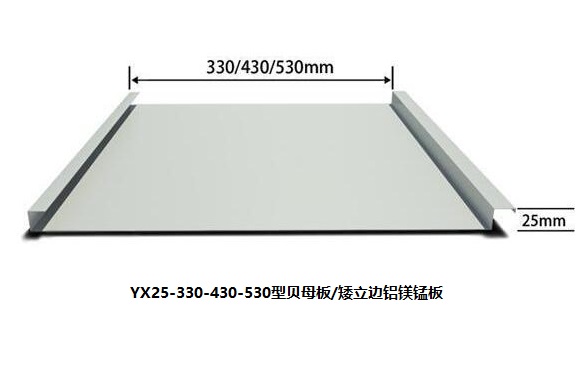 矮立邊鎖邊鋁鎂錳板系統（YX25系列）
